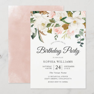 Blush & White Flowers de hele jaren door Kaart