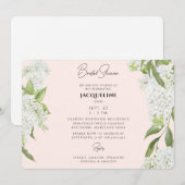 Blush White Hydrangeas Vrijgezellenfeest II Kaart (Voorkant / Achterkant)