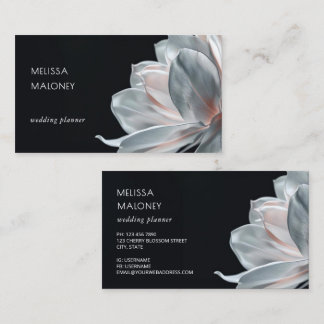 Blush White Magnolia Black Visitekaartje