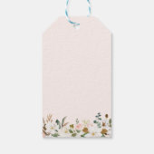 Blush White Magnolia Floral Vrijgezellenfeest Favo Cadeaulabel (Achterkant)