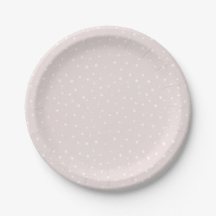 Blush & White Mod Polka Dots Patroon Papier Bord