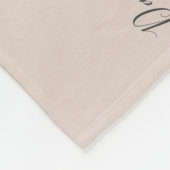 Blush White Rose Bloemen Letter Een Baby Mijlpaal Fleece Deken (Hoek)