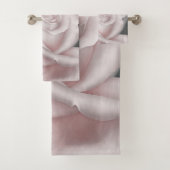 Blush White Rose Glam Modern Marble Shabby Chic Bad Handdoek (Insitu)
