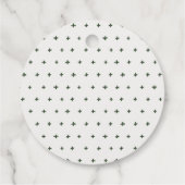 Blush White Rustic Meadow Floral Wreath Wedding Bedankjes Labels (Achterkant)