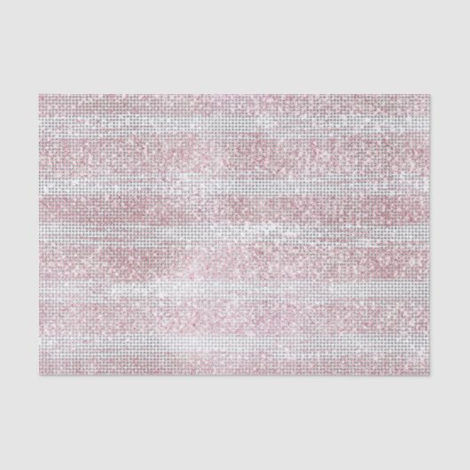 Blush White Sparkle Verjaardag Tissuepapier (Voorkant)