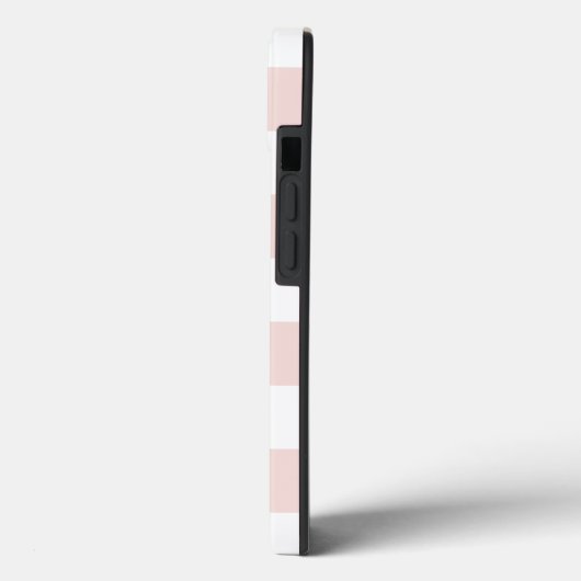 Blush & White Stripe persoonlijk Case-Mate iPhone Case (Achterkant / Links)
