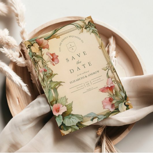 Blush Wijnstok Bruiloft Save The Date