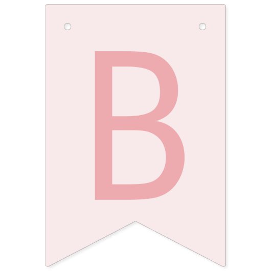 Blush Wilde Bloemen Bruid Wordt Bunting Banner (Derde vlag)