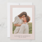 Blush Wildflower Boho Garden Wedding Save the Date (Achterkant)
