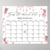 Blush Wildflower Fairy Prinses Raad de Vervaldatum Poster (Voorkant)