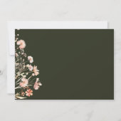 Blush Wildflower Foto Sla de datum op Save The Date (Achterkant)