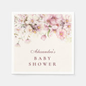 Blush Wildflower Garden Baby Shower Servet (Voorkant)