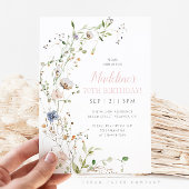 Blush Wildflowers 70e verjaardag Kaart