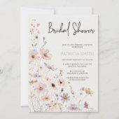 Blush Wildflowers Vrijgezellenfeest Kaart (Voorkant)