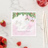 Blush Winter Kerst Baby shower servetten (Insitu)