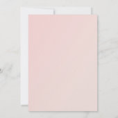 Blush Wishes voor Meisje Kaart (Achterkant)