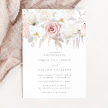 Blush & Wit Elegant Bloemen Bruiloft