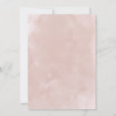 Blush & Witte Bloemen Prachtige Bruiloft Kaart (Achterkant)