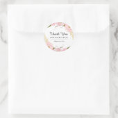 Blush Witte Botanische Bloemen Bruiloft Stickers (Tas)