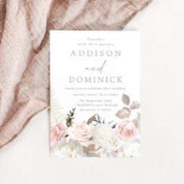 Blush Witte Botanische Rozen Alle seizoenen Bruilo Kaart