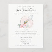 Blush Wooden Floral bakkerij Koekklasse Flyer (Voorkant)