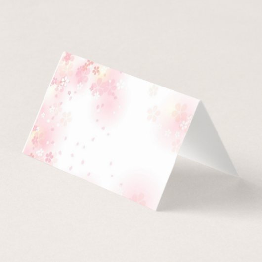 Blush Woodland Baby Meisje Gevouwen Dank je kaart (Achterkant)