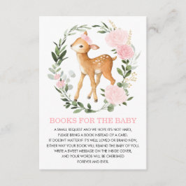  Blush Woodland Hertenboeken voor Baby Library Informatiekaartje