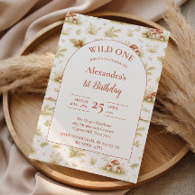 Blush Woodland Wild One Verjaardag