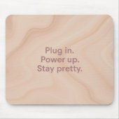 Blush & zand Plug In AI-kunst  Muismat (Voorkant)
