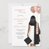 Blush Ze geloofde foto afstudeerfeest Kaart (Voorkant)