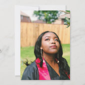 Blush Ze geloofde foto afstudeerfeest Kaart (Achterkant)