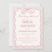 Blush Ze is het knopen van de Knot Lace Vrijgezell Kaart (Voorkant)