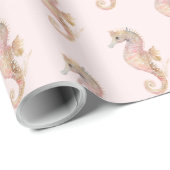 Blush Zee paarden Cadeaupapier (Rol Hoek)