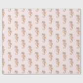 Blush Zee paarden Cadeaupapier (Vlak)