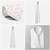 Blush Zeshoek & Donkere Driehoek Geometrische stro Stropdas