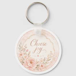 Blush Zijde Tuin Bloem Sleutelhanger bewerkbaar