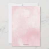 Blush Zilver Glitter Bloemen Jurk Quinceañera Kaart (Achterkant)
