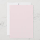 Blush Zilveren Blad Bruiloft Kaart (Achterkant)