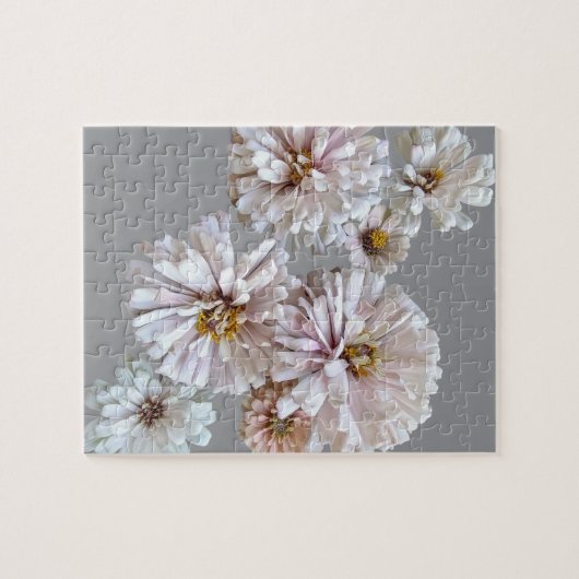 Blush Zinnia Collage Puzzle Legpuzzel (Horizontaal)