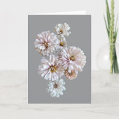 Blush Zinnia Folded Greeting Card Kaart (Voorkant)