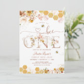 Blush zo lief om een eerste verjaardag te zijn kaart (Staand voorkant)