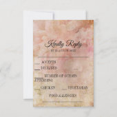 Blushed Floral  RSVP-kaarten Kaart (Voorkant)