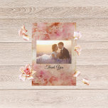 Blushed Floral Vintage Bruiloft Dank u kaart<br><div class="desc">Blushed Floral Vintage Bruiloft Dank u kaart</div>