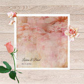 Blushed Floral Vintage bruiloft servetten