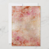 Blushed Floral Vintage bruiloft uitnodigen Kaart (Achterkant)
