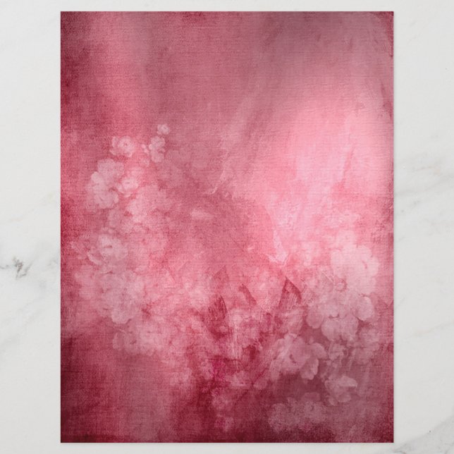 Blushed Red Scrapbook Papier (Voorkant)