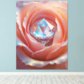 Blushfire Crystal Bloom Canvas Afdruk (Insitu (Houten vloer))
