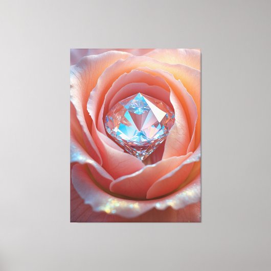 Blushfire Crystal Bloom Canvas Afdruk (Voorkant)