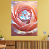 Blushfire Crystal Bloom Canvas Afdruk (Insitu (Woonkamer))