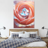 Blushfire Crystal Bloom Canvas Afdruk (Insitu (Slaapkamer))